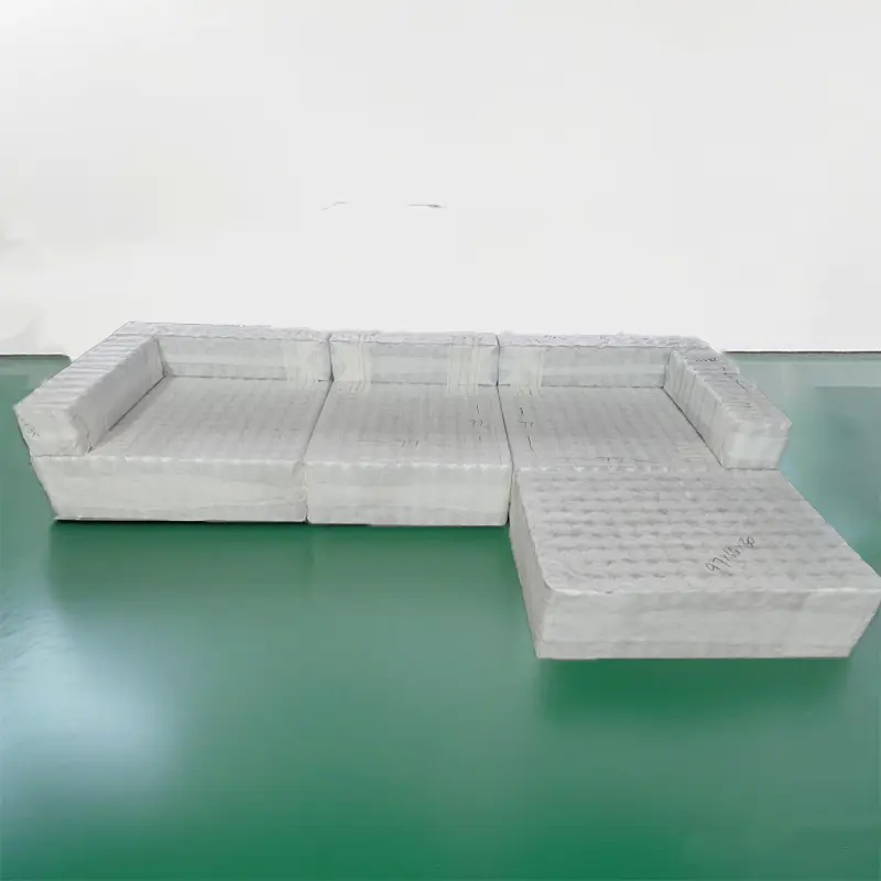 Pocketed spring frame assembly